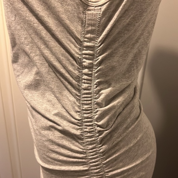 Grey Ruched Bodycon Dress - Picture 6 of 7